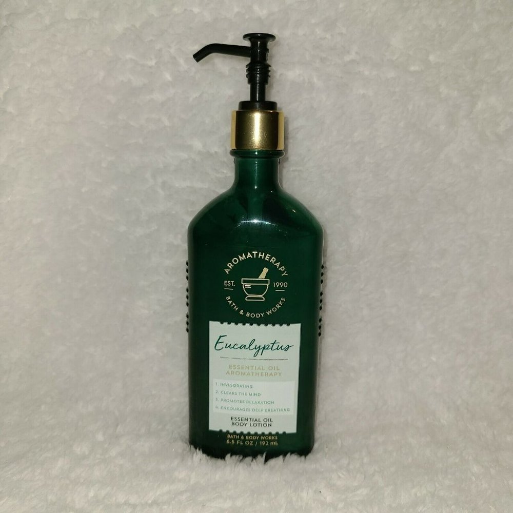 Bath And Body Works Eucalyptus Essential Oil Aromatherapy Body Lotion 6.5 Fl Oz